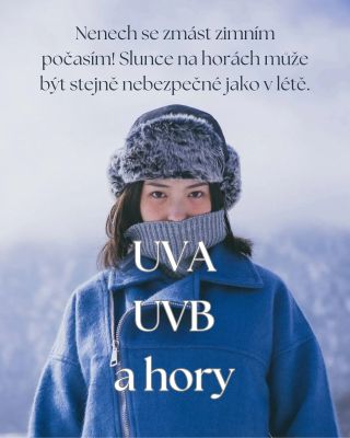 Nezapomeň se chránit i v zimě, na horách stárne pleť rychleji☝🏻☝🏻☝🏻